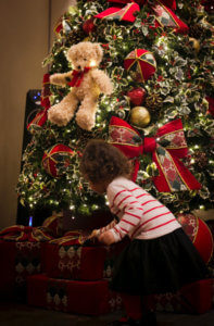 Christmas Tree and Child