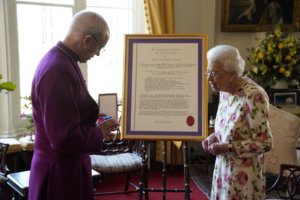 Archbishoop Welby and Queen Elizabeth II