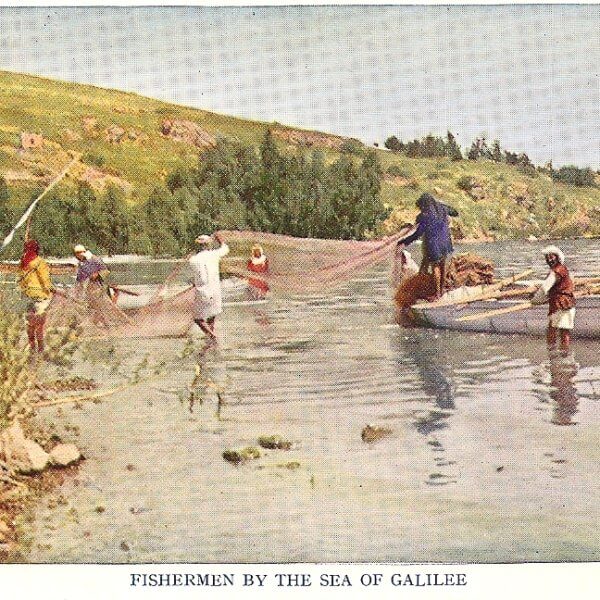 Fishermen in the Sea of Galilee